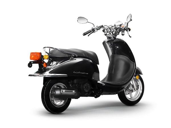 Midnight Black Cali Classic 50 scooter for sale in Seacoast NH
