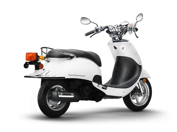 Artic White Cali Classic scooter for sale, EZ Bike and Scooters of North Hampshire