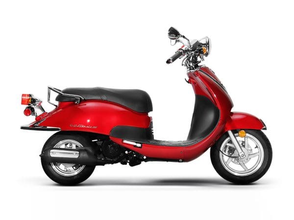 Ruby Red Cali Classic scooter for sale, EZ Bike and Scooters of North Hampshire