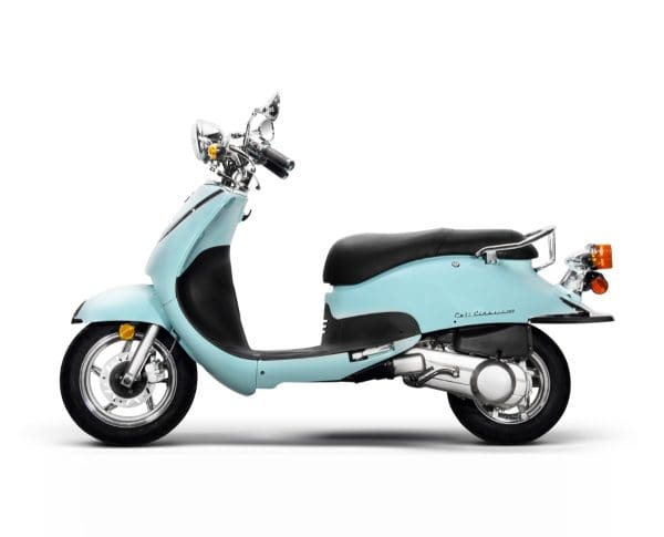 Sky Blue Cali Classic scooter for sale, EZ Bike and Scooters of North Hampshire